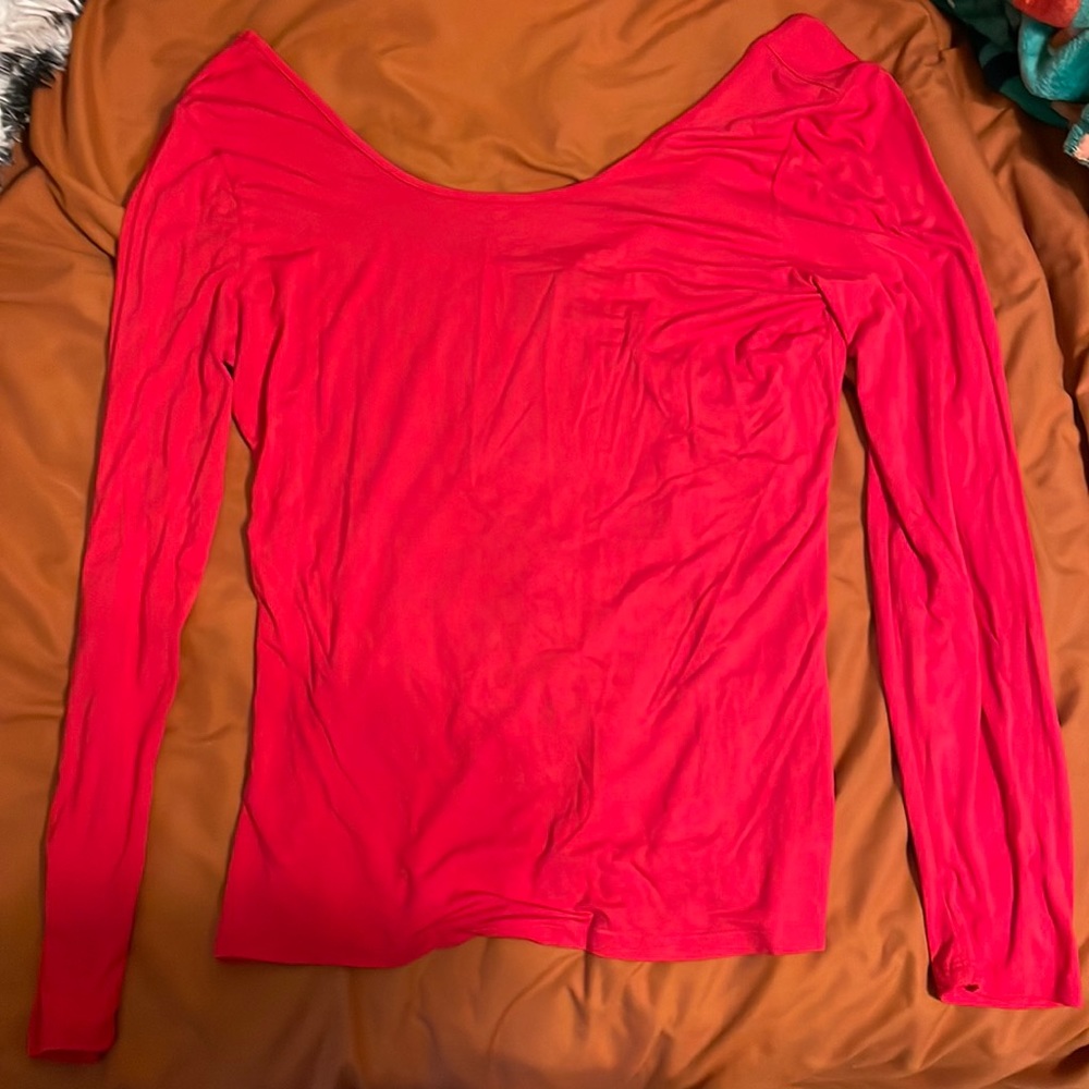 soft material, worn twice at most, color red